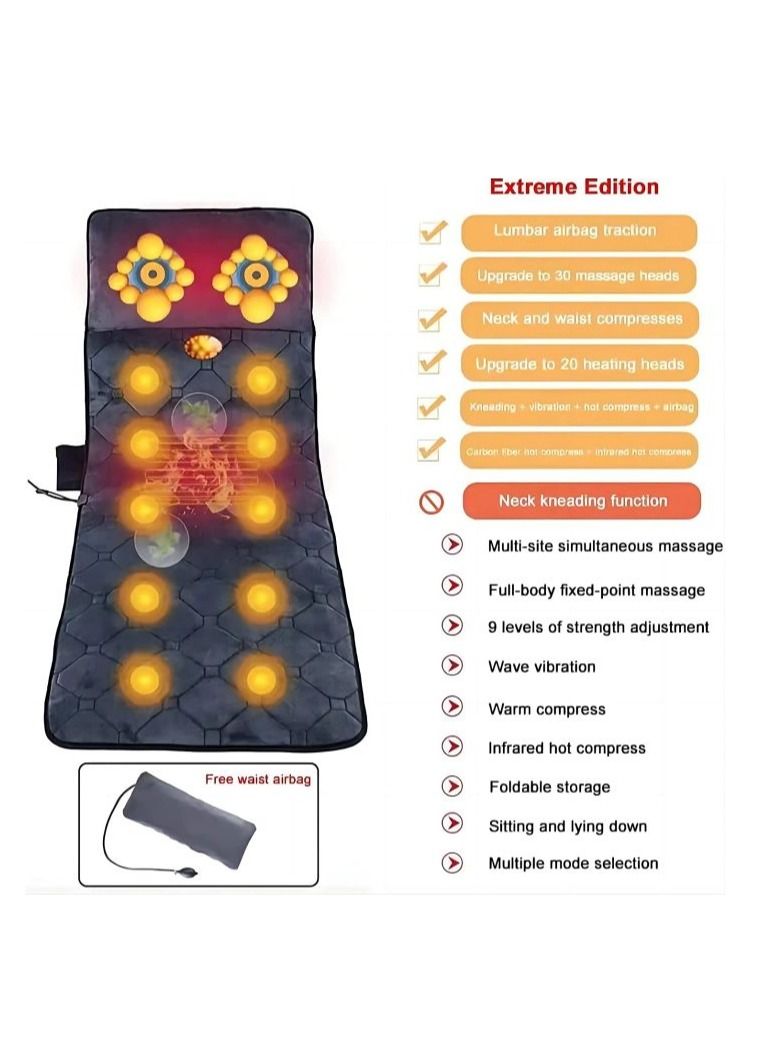 Cool Baby COOLBABY Massage Heating Pad 10 Vibrating Motor Massage Mattress Heating Back Massage Pad Relieves Stress And Muscle  Pain - Image 5