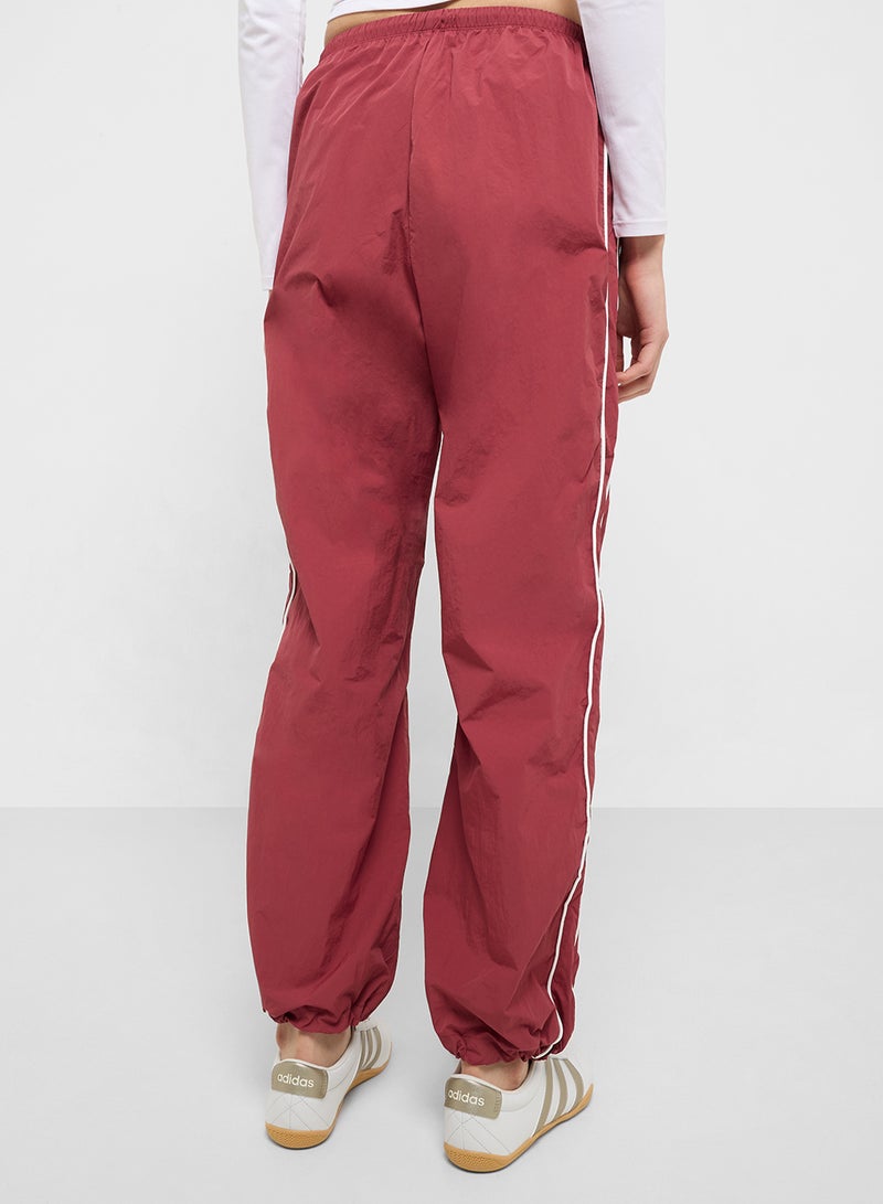 فورورد بنطلون بخصر مطاطي مخطط جانبي منسوج - Image 3