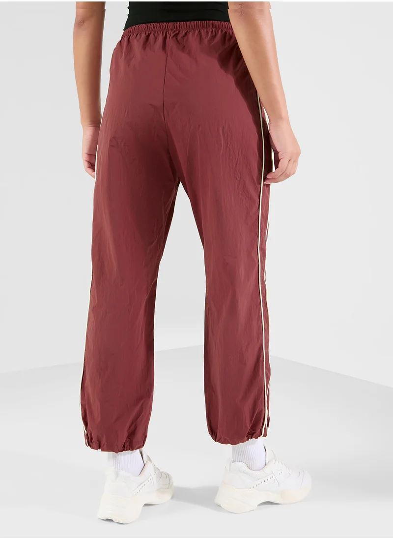 FRWD Elasticised Waist Woven Pants With Side Stripes