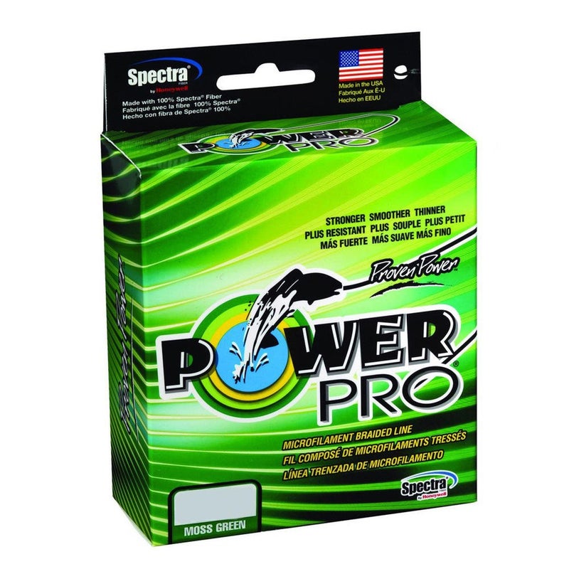 Power Pro Spectra Fiber Braided Fishing Line, Moss Green, 300YD/10LB