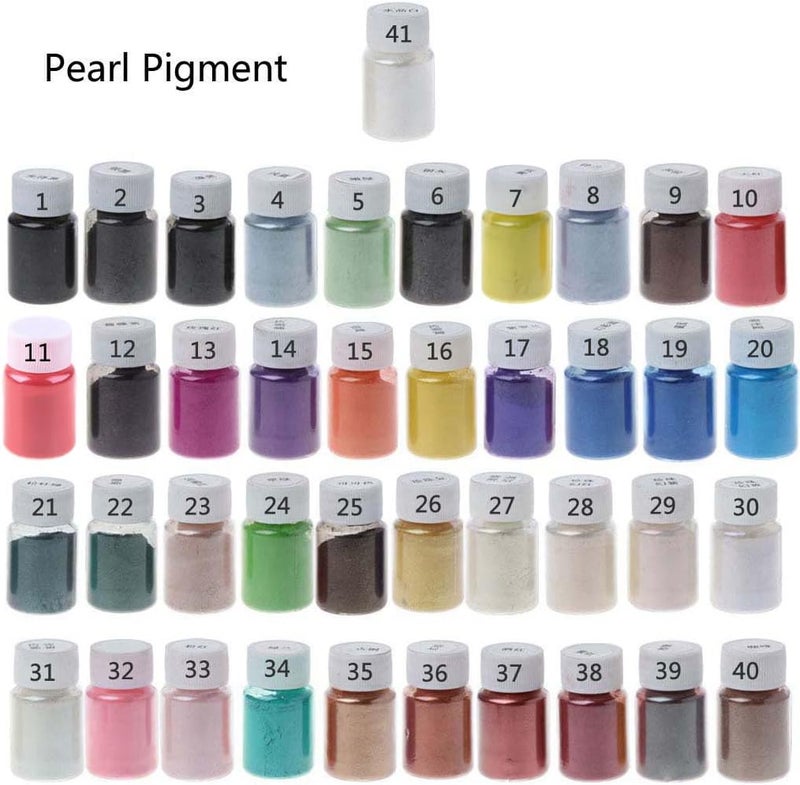 Powder-41 Color Pigment Supply Pearls for Makeup/Lip Gloss Coloring/soap Making/epoxy Dye/Colorant Craft - Image 2