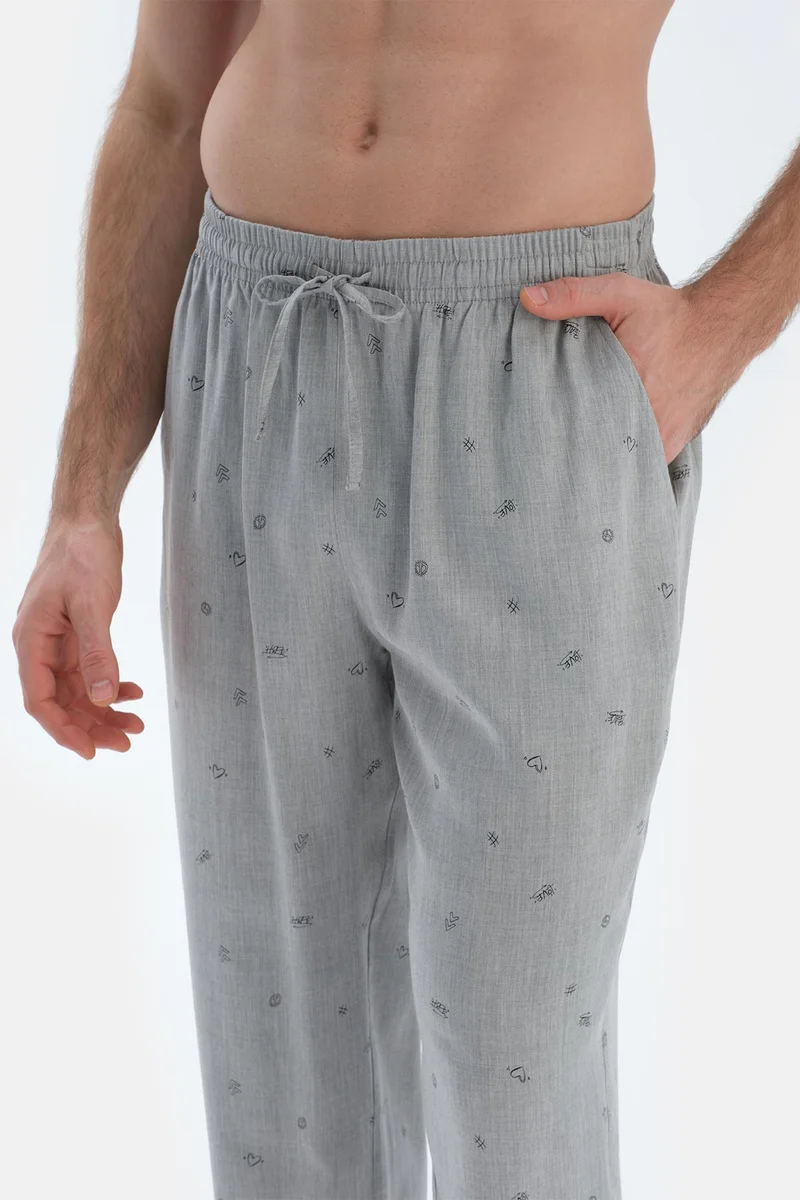 dagi Printed Trousers Viscose Mid Rise Regular/Classic Fit Sleepwear