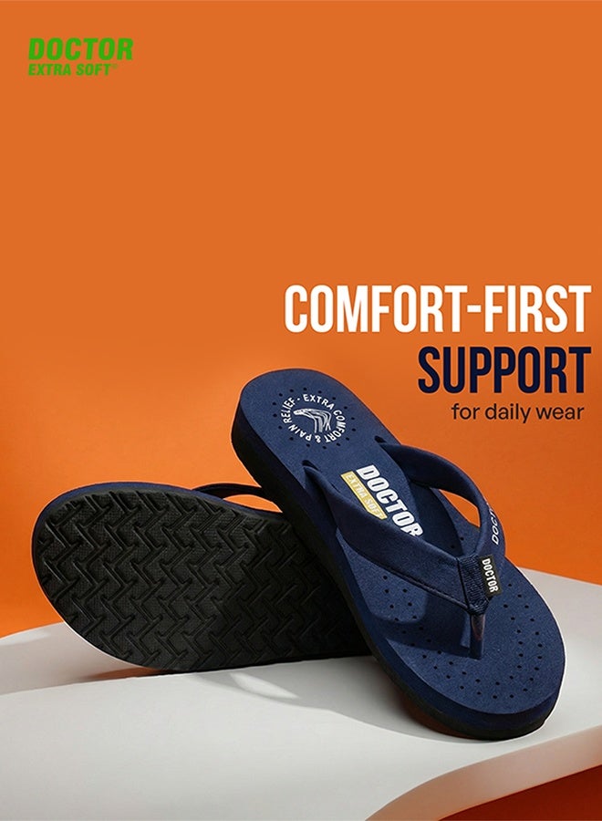 DOCTOR EXTRA SOFT Comfort Flip Flops for Women | Soft Cushion Comfortable Daily Wear Anti Slip Lightweight Slippers | Doctor Extra Soft D-16 - Image 3