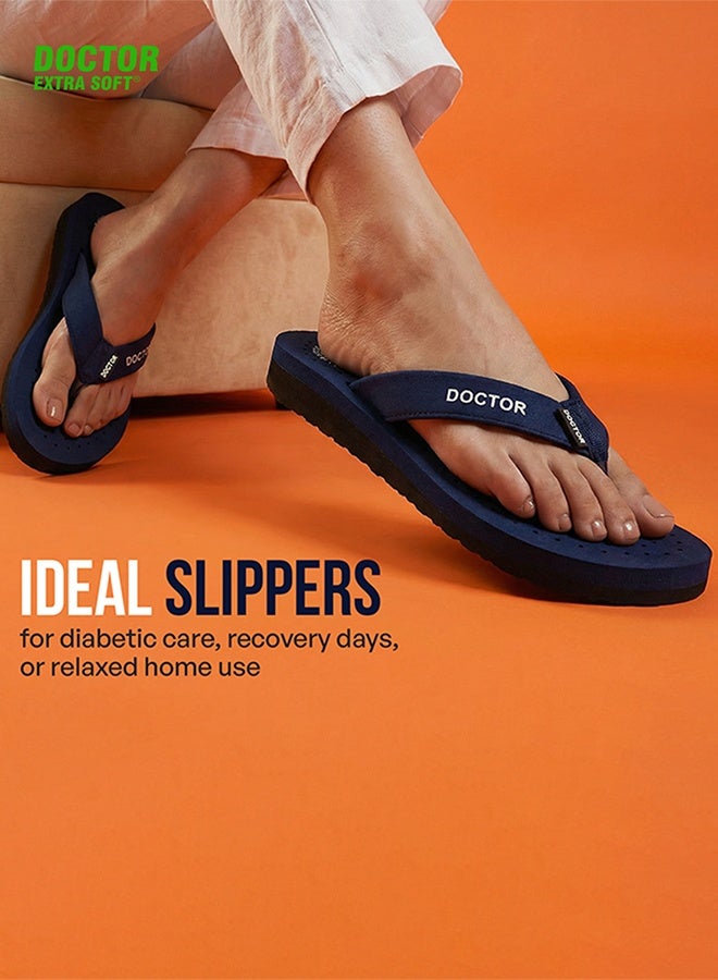 DOCTOR EXTRA SOFT Comfort Flip Flops for Women | Soft Cushion Comfortable Daily Wear Anti Slip Lightweight Slippers | Doctor Extra Soft D-16 - Image 4