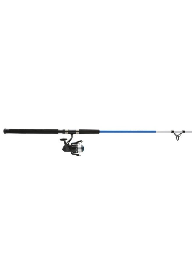 Shakespeare Tiger Spinning Combo 9' 2-Piece Spincast Fishing Rod and Reel Combo, Tubular Fiberglass Rod Blank Construction, Comfortable and Durable EVA Handle - Image 3