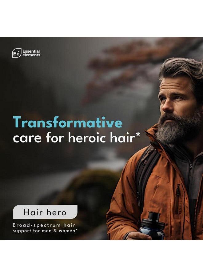 إسينشال إيليمينتس عناصر أساسية للشعر - تركيبة واسعة الطيف للشعر - شعر وبشرة وأظافر صحية - 5000 ميكروغرام من البيوتين - عبوة تكفي 30 يومًا (عبوة من قطعتين) - Image 3