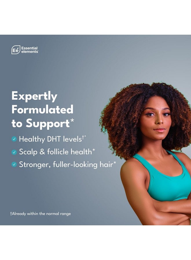 إسينشال إيليمينتس عناصر أساسية للشعر - تركيبة واسعة الطيف للشعر - شعر وبشرة وأظافر صحية - 5000 ميكروغرام من البيوتين - عبوة تكفي 30 يومًا (عبوة من قطعتين) - Image 1