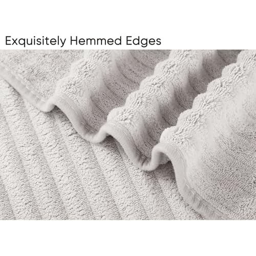 Bedvcaty Luxury 2-Piece Quick-Dry Bath Towel Set 27.5X 55 Inches – Ultra Soft Microfiber for Bathroom, Bar, Pool, Gym & Travel – Elegant Twill Design - Image 5