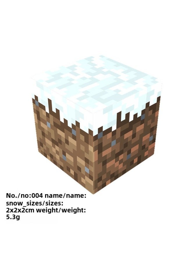 إسكدنيا لعبة مكعبات البناء المغناطيسية، مكعبات بناء مربعة، لعبة قابلة للتجميع، مكعبات بناء زخرفية، مجموعة مكعبات مجمعة، اللون:004_ثلج - Image 1