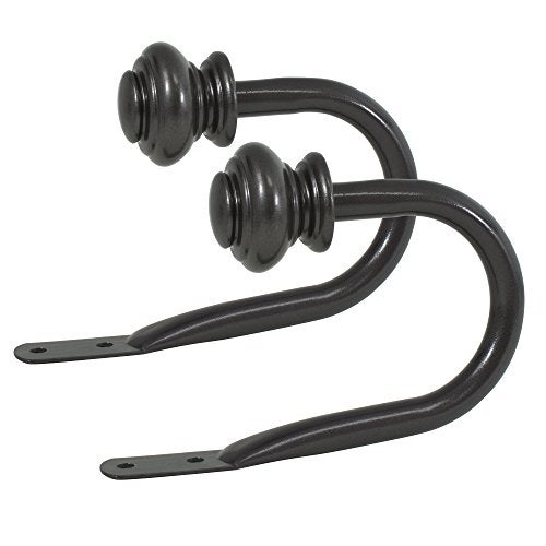 Decopolitan Urn Holdback Pair, Bronze - Image 4