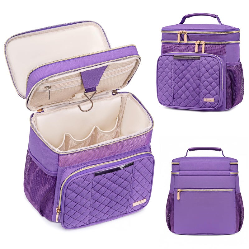 Tealari Large Toiletry Bag for Women Men,Bathroom Bag,Water Resistant Shower Bag,Makeup Bag,Portable Shower Caddy for College Dorm,Hanging Travel Toiletry Bag with Transparent Waterproof Phone Pocket - Image 1
