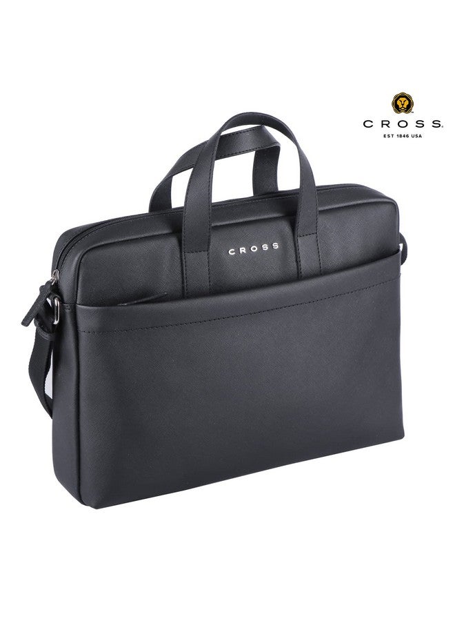 Cross Unisex Black Color Asgard 14" Slim Briefcase - Image 4