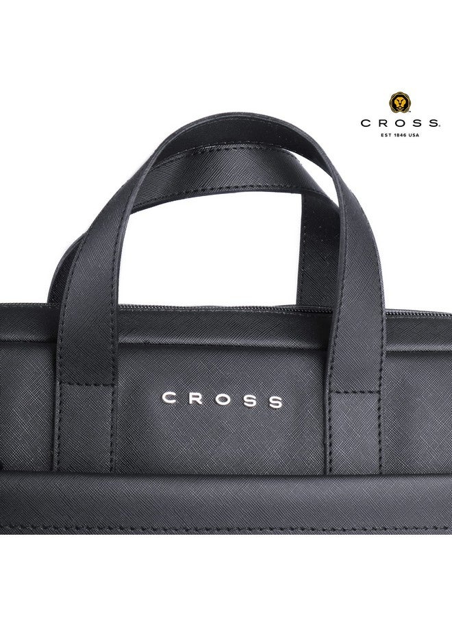 Cross Unisex Black Color Asgard 14" Slim Briefcase - Image 5