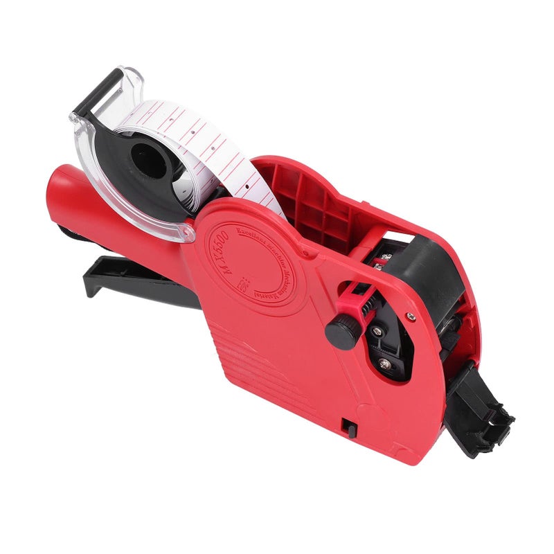 Red Manual Labeling Machine 8 Digits Portable Tag Gun Price Marker Tool - Image 3