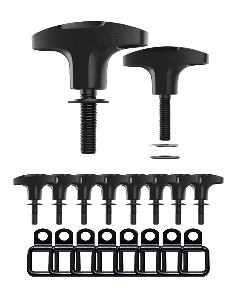GPCA Quick-Release GP Anchor/T-Handle Bolts and D Ring Set, Easy-to-Install Tie Down Anchor for Fast Hard Top Removal Lift, Heavy-Duty Tie Downs for Ford Bronco Models, Patented, 8 Packs - GPCA - Image 1