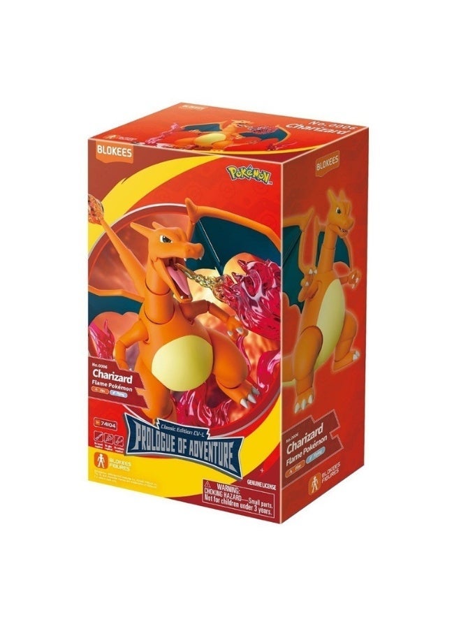 Blokees Pokémon Charizard Building Figure – Prologue of Adventure Model Kit | Collectible Flame Pokémon Toy | Genuine Licensed Figure | Fun Construction Gift for Kids Boys UAE - Image 2
