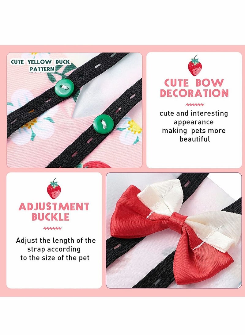 Y&D Pet Chicken Diapers, Duckling Adjustable Reusable Goose Clothes Washable Diapers with Bow Tie for Farm Duck Hen Poultry, 3 Pieces - Image 5