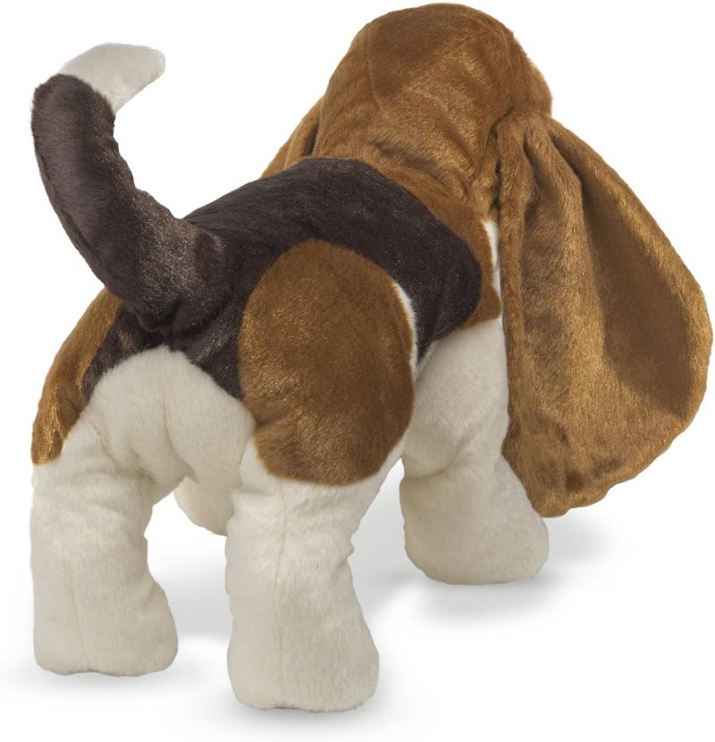 Folkmanis Basset Hound Hand Puppet - Soft Plush Toy for Cuddling - Image 2