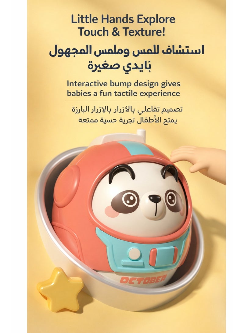 2-Pack Animal Roly-Poly Baby Toys with Bell Sound, 360° Wobble Educational Toys for Infants 6–18 Months - Image 5