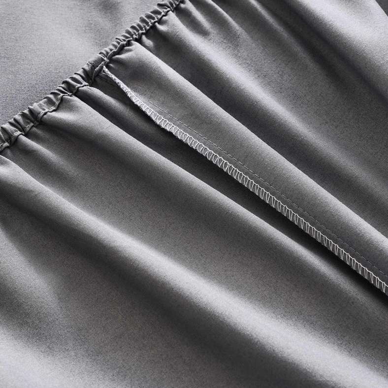 Pan Home Everyday Single Fitted Sheet 90x190+25cm - Silver - 121FBR9901066 - Image 3