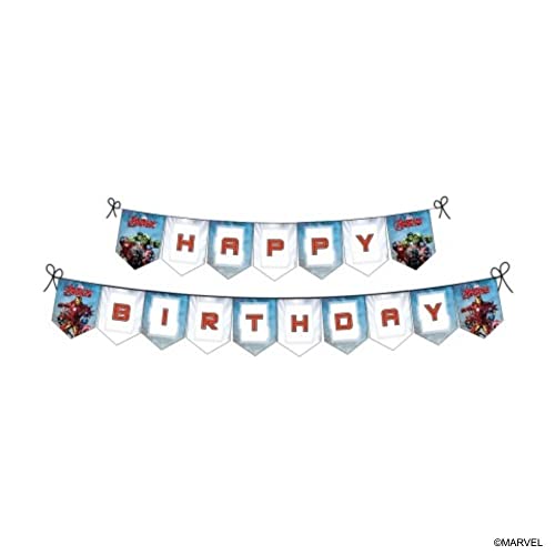 PrettyurParty Pretty UR Party Avengers Party Decorations Kit - 80 pcs Includes Banner, Balloons, Thank You, Centerpiece, danglers, Avengers Party Supplies, Marvel Birthday Decor, DIY Décor Pack for Kids, Boys - Image 4