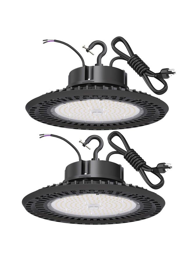 BFT UFO 240W LED High Bay Light 2 Pack ETL Listed 0-10V Dimmable High Bay LED Lights 36000LM 5000K LED High Bay Light with US Plug - Image 1