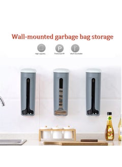 SYOSI Plastic Bag Holder, 2 Pcs Wall Mount Plastic Bag Organizer, Durable Plastic Grocery Bag Saver, Trash Bag Dispenser Under The Sink, Grocery Shopping Bags Saver For Kitchen Cabinet Door  - Image 4