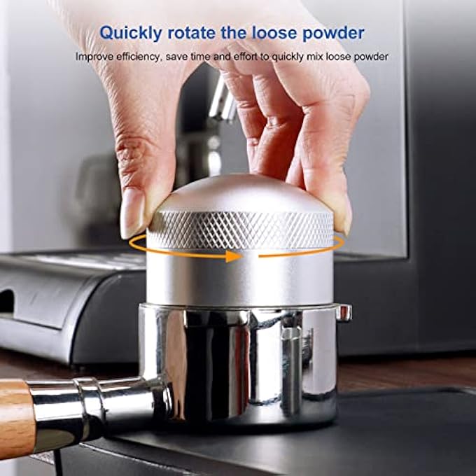 GLOGLOW Coffee Needle Distributor With Base Stainless Steel Hand Coffee Stirrer Tool Espresso Needle Stirrer For Even Extraction  Consistent Tamping Silver - Image 4