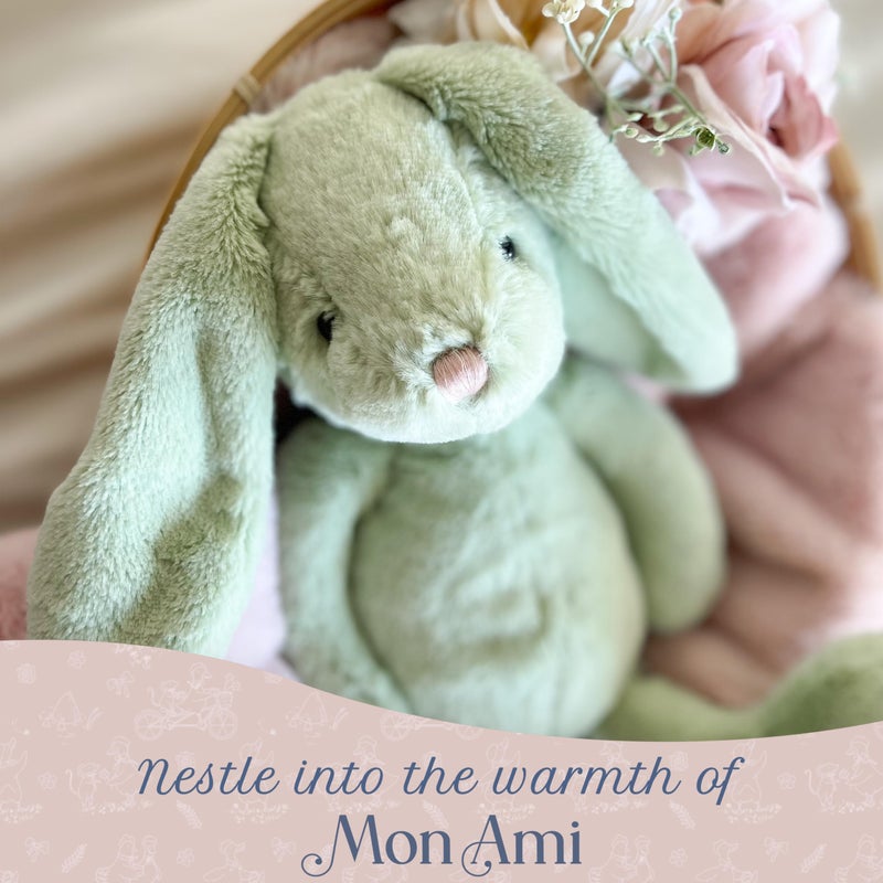 MON AMI Chloe The Bunny 13-Inch Stuffed Rabbit for Boys & Girls | Soft Bunny Plush Toy | Easter Snuggle Companion | Nursery DÃ©cor | Gift for All Ages - Image 4