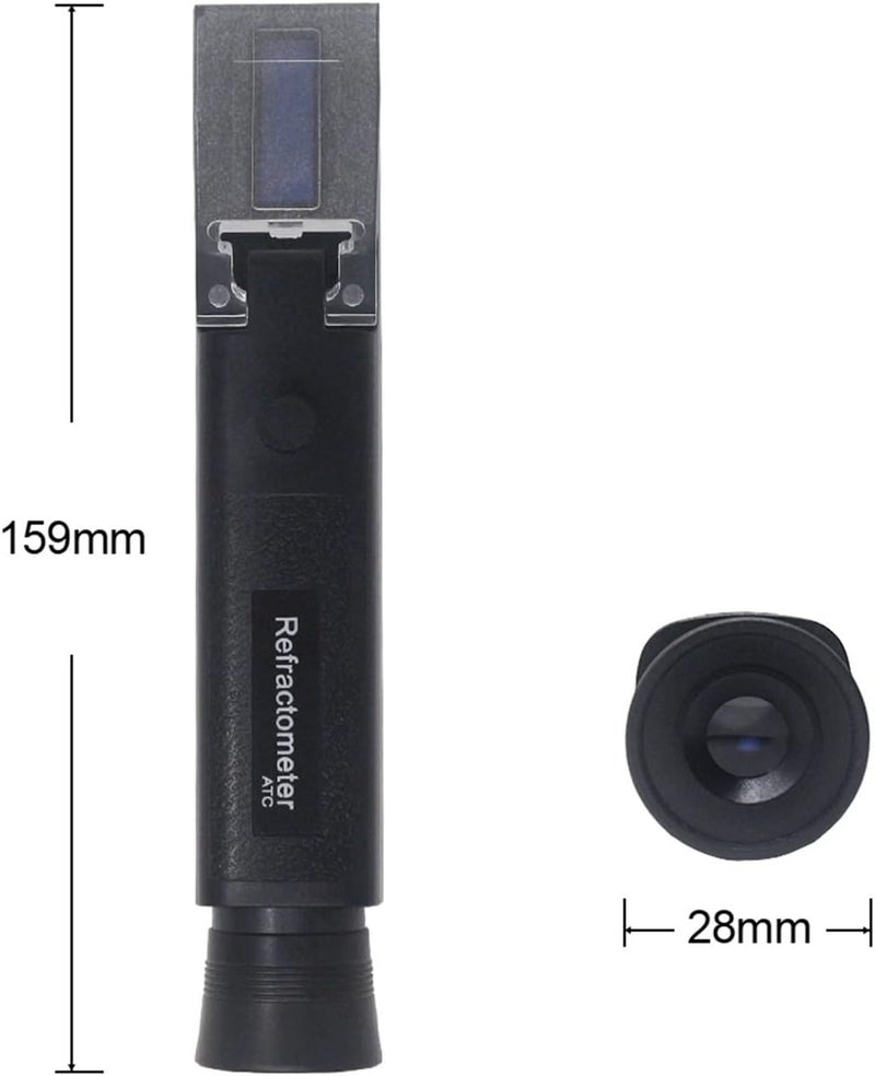 Brix Refractometer, Refractometer Sea Salinity Meter Salt Water Concentration Aquarium Handheld Refractometer 1.000-1.070SG for Wine Making, Beer Brewing,Fruit, Sugar Content - Image 3