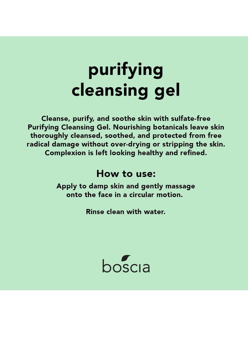 boscia boscia Purifying Cleansing Gel - Vegan, Cruelty-Free, Natural and Clean Skincare | Daily Natural Purifying Deep Cleansing Gel Face Cleanser, 5 fl oz - Image 2
