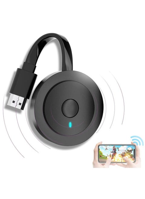 4K Wireless HDMI Display Dongle Adapter 1080P, WiFi Streaming Movies, Shows, and Live TV Receiver from iPhone, iPad, Android, Tablet, Window to HDTV/Monitor/Projector, Miracast, Airplay, DLNA, Chrome