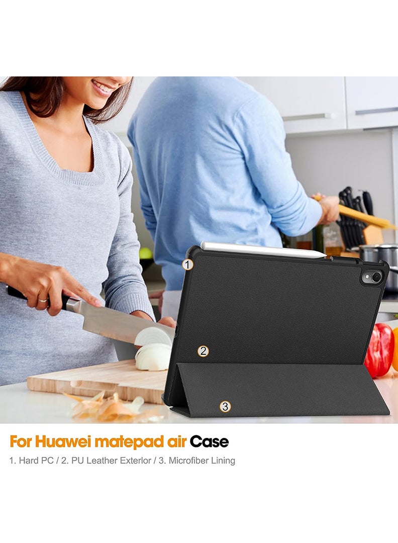 Protective Flip Case For Huawei MatePad Air 2023 With Trifold Stand Auto Wake Sleep Shockproof Cover Be Merry