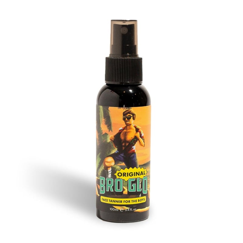 Bro Glo Self Tanner for The Boys - Quick Application Foam Mousse - Easy Sunless Tan For Your Face - Oil Free Water Based for Faster Skin Drying - Image 1