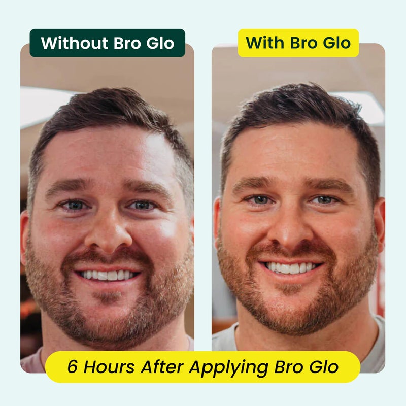 Bro Glo Self Tanner for The Boys - Quick Application Foam Mousse - Easy Sunless Tan For Your Face - Oil Free Water Based for Faster Skin Drying - Image 2