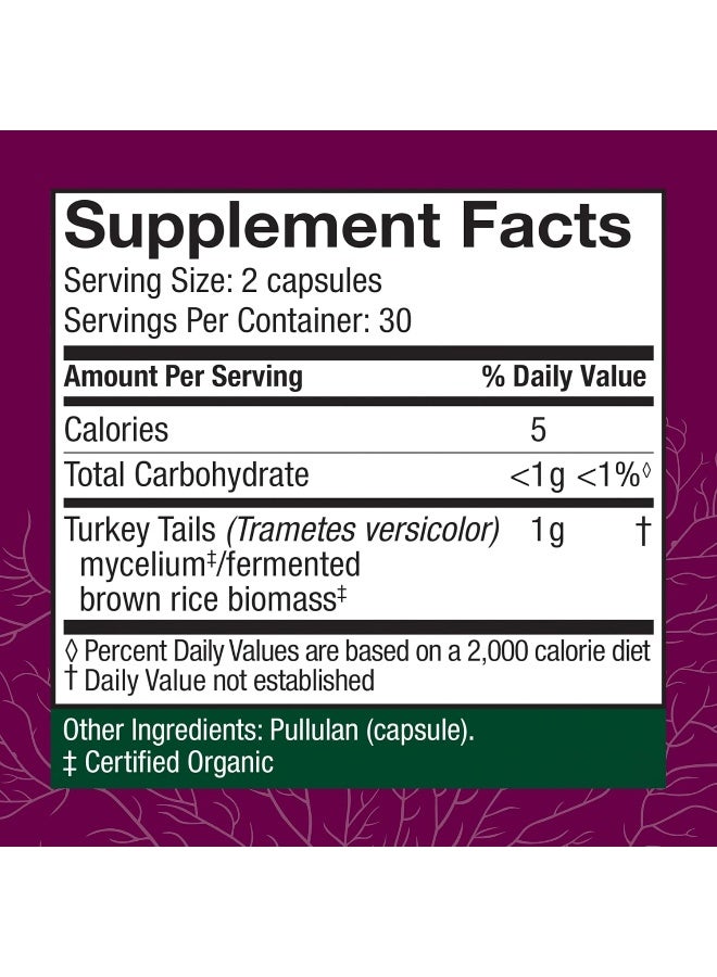 Fungi Perfecti Host Defense Turkey Tail Cellular Support - Image 2