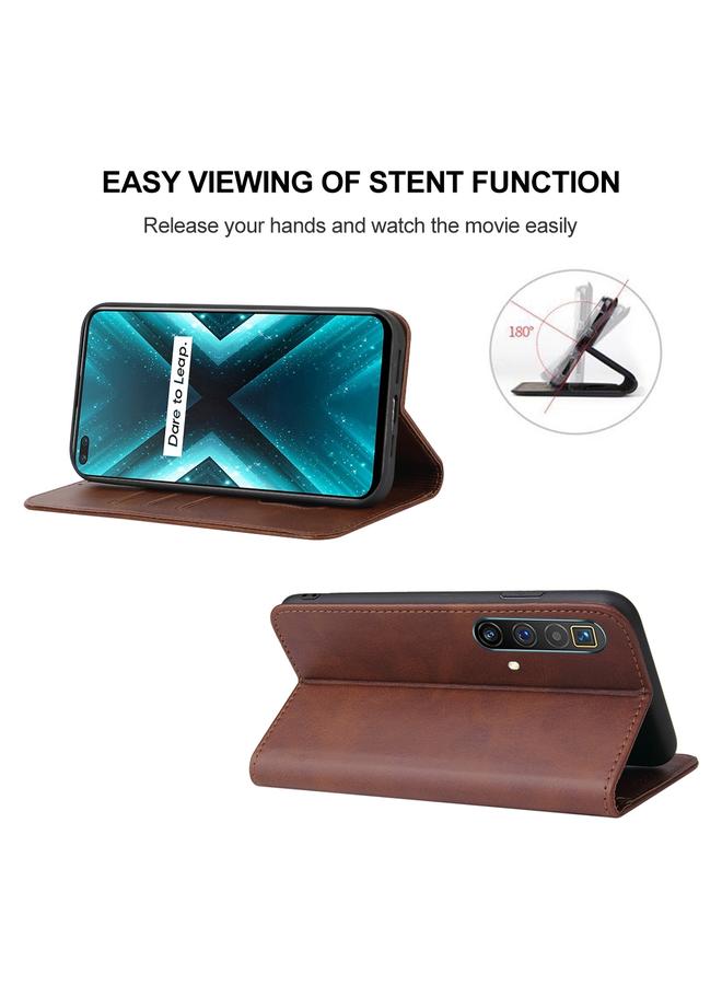 erorex Case For Realme X3 SuperZoom Magnetic Closure Leather Phone Case - Image 4