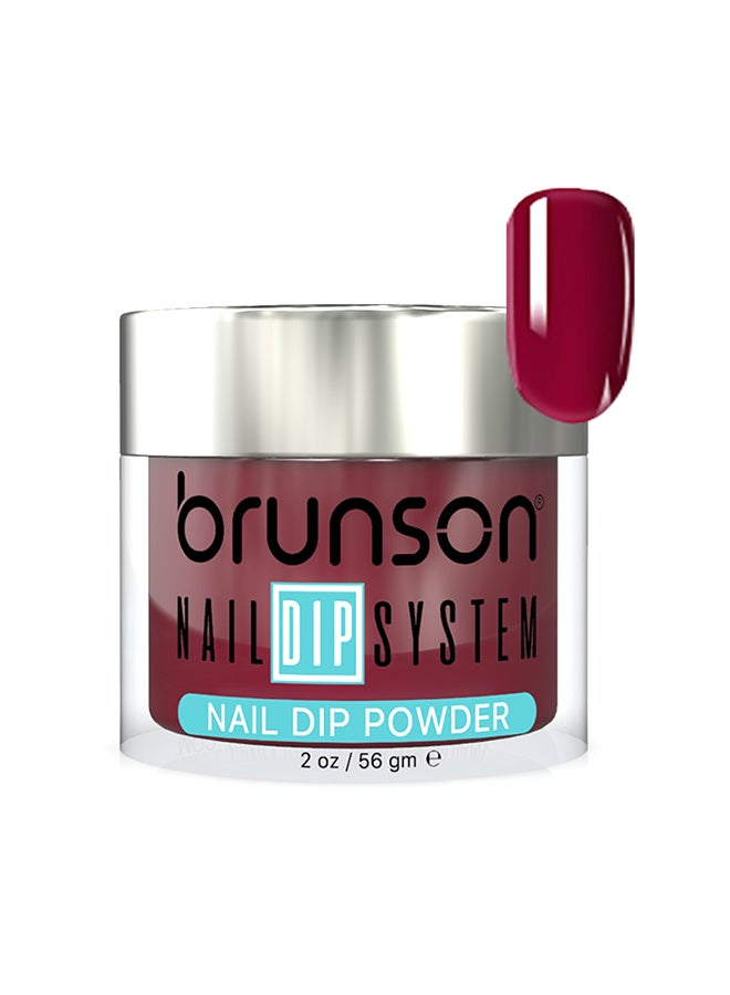 brunson Nail Dip Powder Dip And Buff System Color 56gm, French Nail Art Starter Manicure Salon DIY At Home Odor Free And Long Lasting No Needed Nail Lamp Curing DBK058
