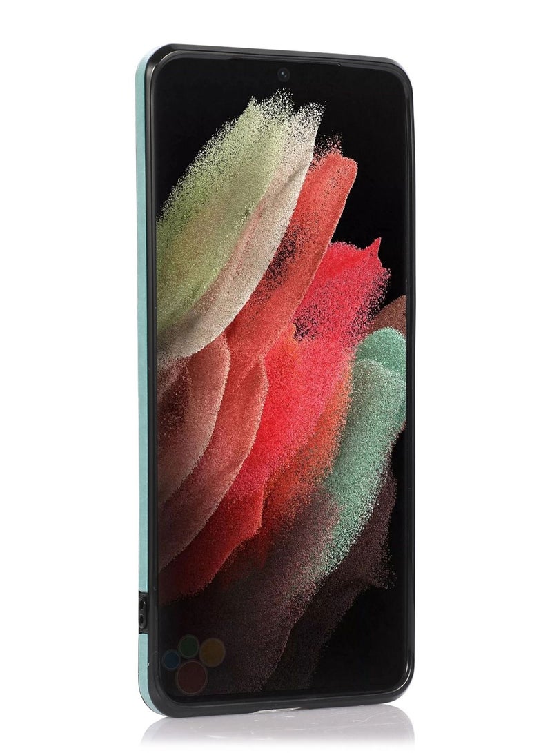 Suteni Crossbody Strap Back Cover Card Slots Leather Phone Case for Samsung - Image 2