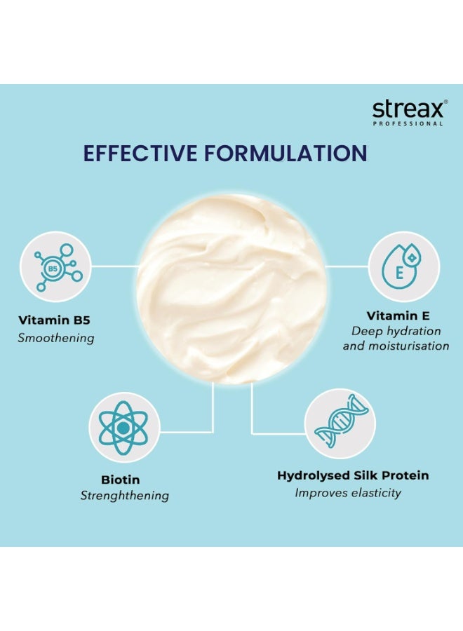 Streax Professional Vitariche Care Smooth And Shine Masque, Fresh Fragrance For Dry Hair Type, 200G,1 Count - Image 3