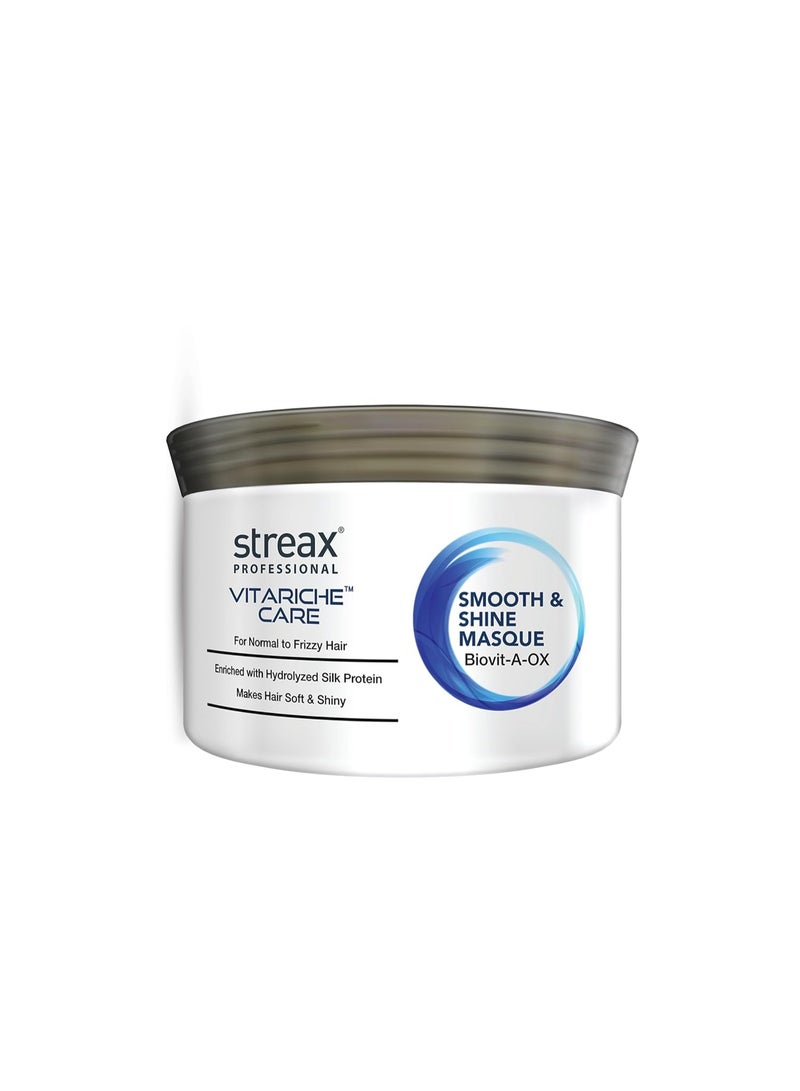 Streax Professional Vitariche Care Smooth And Shine Masque, Fresh Fragrance For Dry Hair Type, 200G,1 Count - Image 1