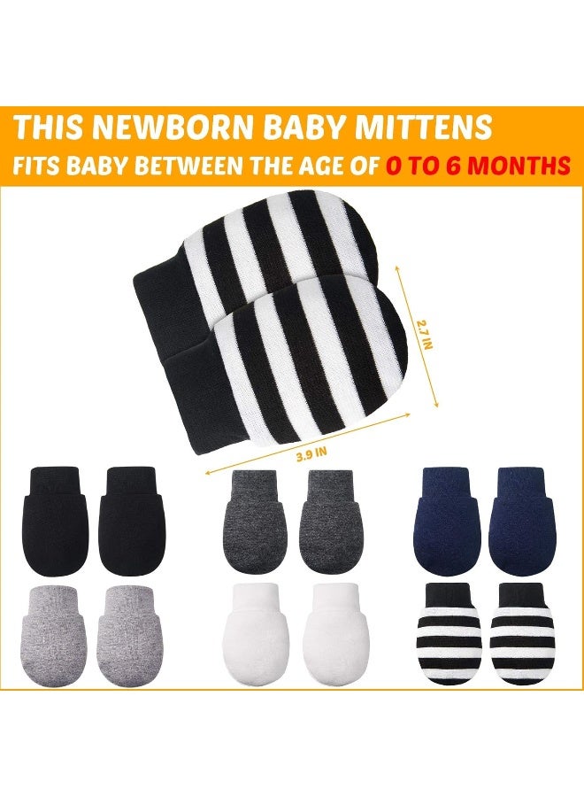 Syhood 18 Pairs of Newborn Baby Mittens Infant Toddler Gloves No Scratch Mittens Cotton Gloves for 0-6 Months Baby Boys Girls  - Image 3