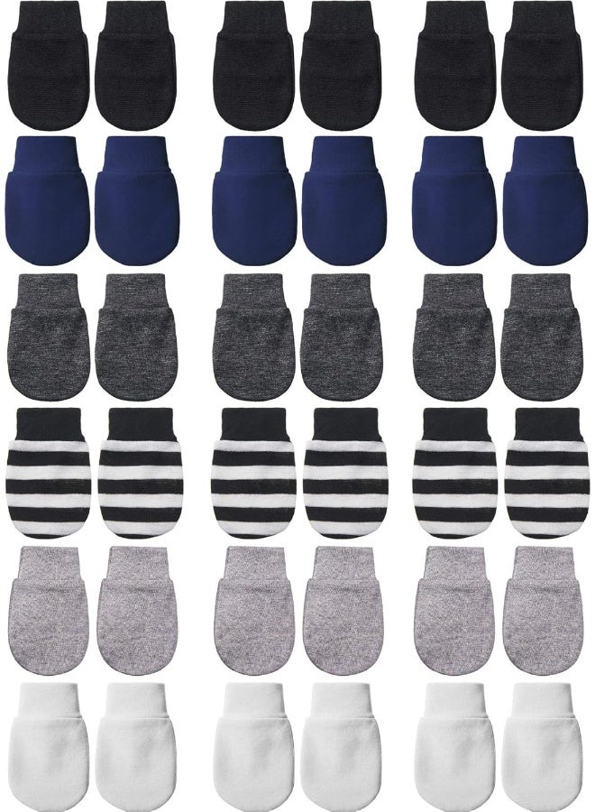 Syhood 18 Pairs of Newborn Baby Mittens Infant Toddler Gloves No Scratch Mittens Cotton Gloves for 0-6 Months Baby Boys Girls  - Image 1