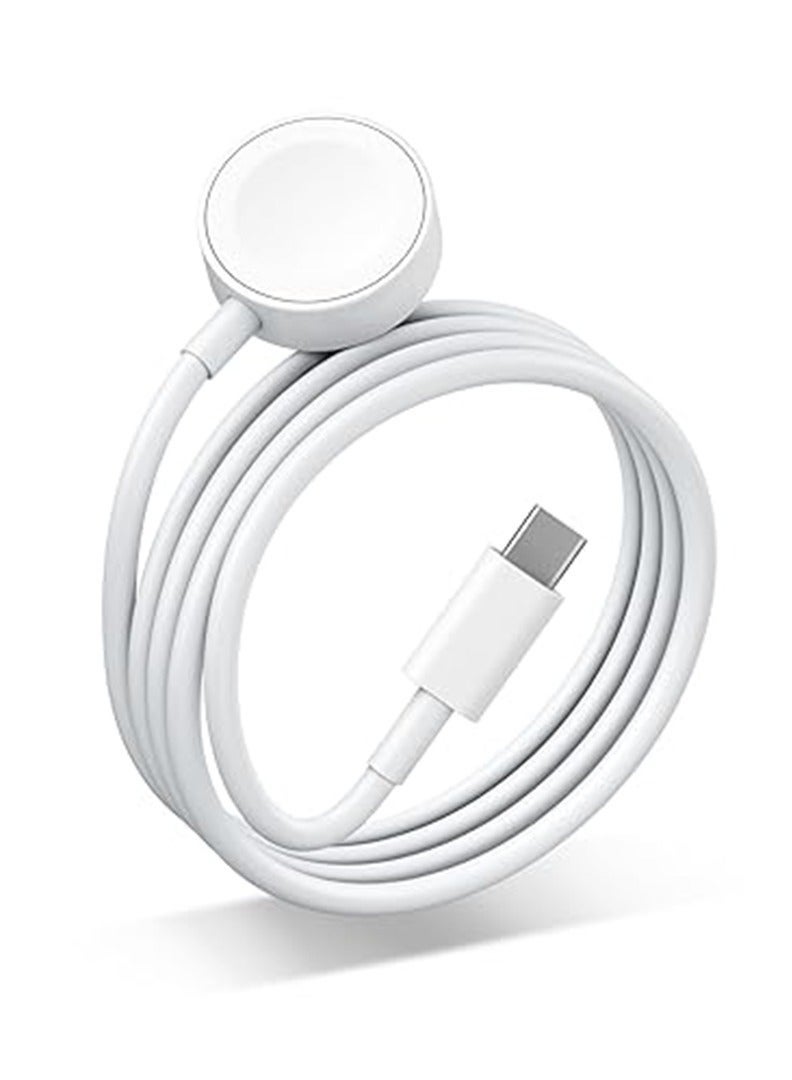 Bukela Fast Charging USB C Watch Charger Cord Compatible for Apple Watch, Magnetic Watch Charging Cable Compatible for Watch Series 9/8/7/Ultra/Ultra2/SE2/6/5/4/3/2/1/SE1, Type C Cord, 1M - Image 1