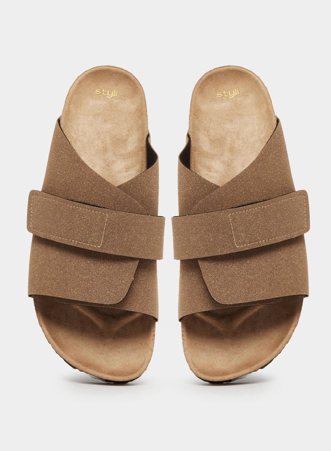 Styli Thick Band Strap Flatform Sole Sandals - Image 5