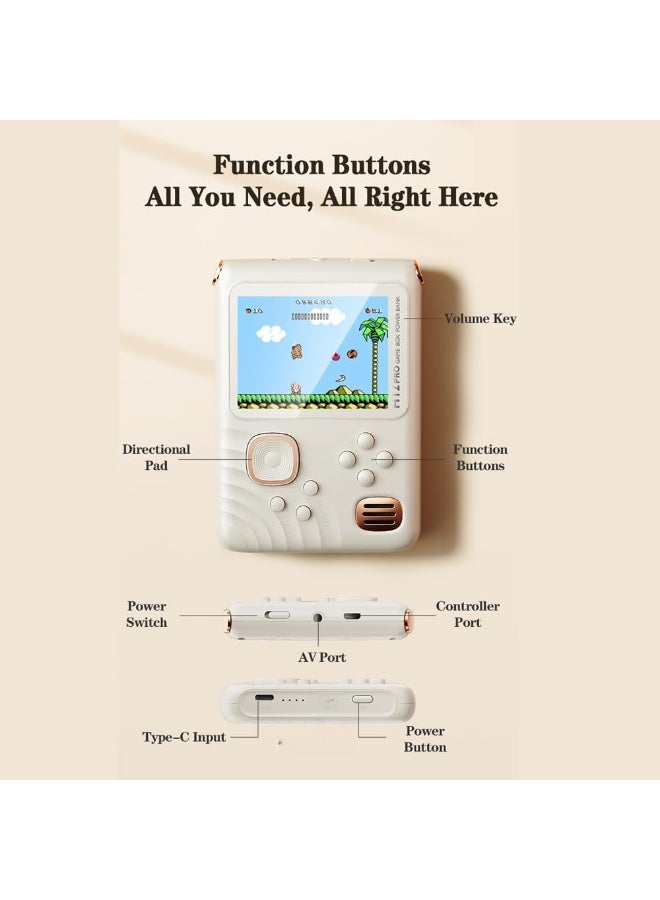 ELTRAZONE ugtenversi Retro Handheld Game Console, 1000+ Classic Games, 3.5-Inch Screen, Two-Player, TV Output, Dark Green - Image 3