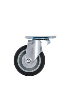 BMB tools Grey TPR Double Ball Bearing Caster 2 Piece 75mm- Swivel - Plate | Industrial & Scientific|Material Handling Products|Rubber Caster| Wheel  - Image 2