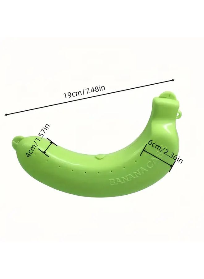 Nordic Pink Banana Protector Container Durable Plastic Food Storage Box For Travel Picnic Camping - Image 4