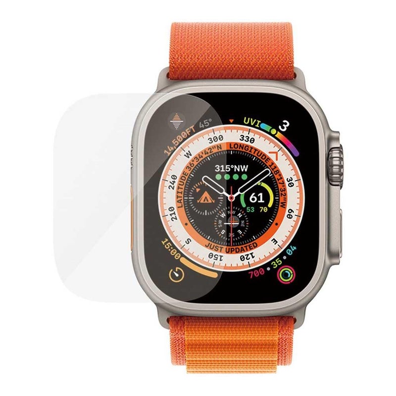 PanzerGlass Apple Watch Ultra 49mm Edge-to-Edge Screen Protector with Anti-Microbial Surface, Scratch & Drop Protection, Easy Installation, Clear - Image 2