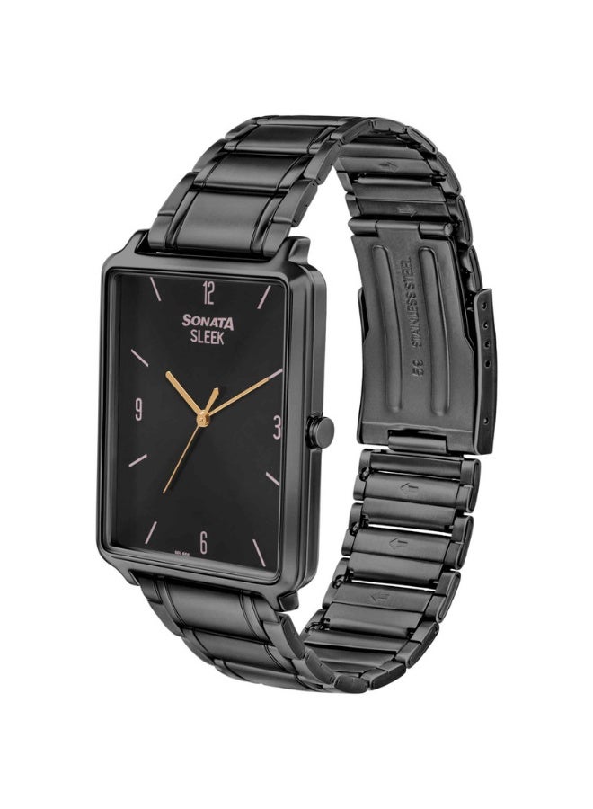 سوناتا Quartz Analog Stainless Steel Strap Watch for Men - Image 1